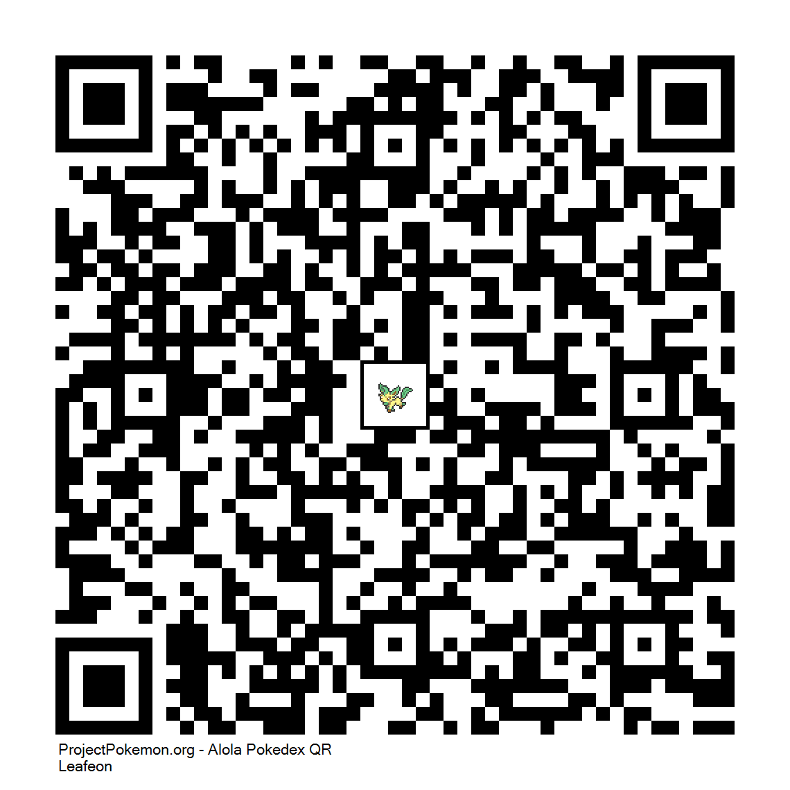 Cdigo QR de Leafeon